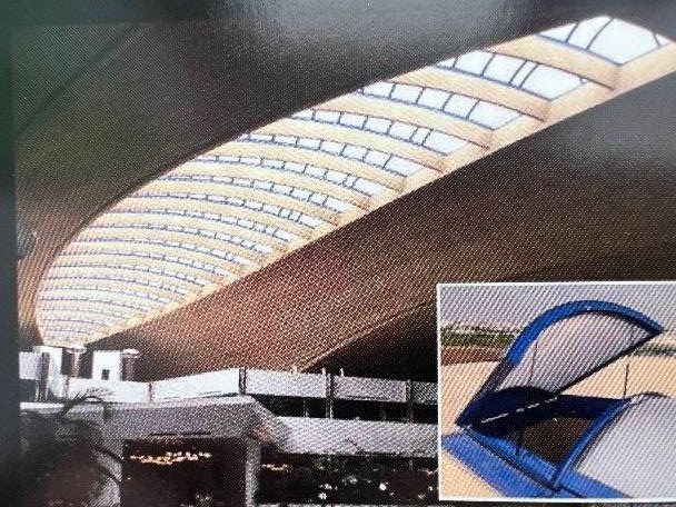 Polycarbonate Skylights and Communication Kiosks