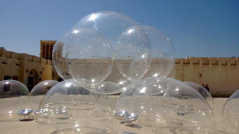 Acrylic Orbs Art Piece